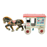 Marx Farm Products Horse Drawn Milk & Cream Wind-up Tin Litho Wagon