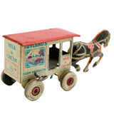 Marx Farm Products Horse Drawn Milk & Cream Wind-up Tin Litho Wagon