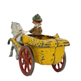 Early 1900’s Cast Iron Horse-Drawn Chester Gump Pony Cart