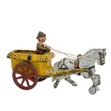 Early 1900’s Cast Iron Horse-Drawn Chester Gump Pony Cart