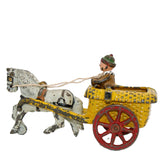 Early 1900’s Cast Iron Horse-Drawn Chester Gump Pony Cart