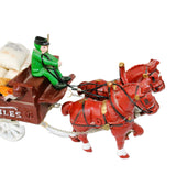 Cast Iron Horse Drawn Fruit and Vegetable Wagon