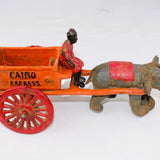 Cast Iron Cairo Express Elephant Pulling Express Wagon with Driver (Reproduction)