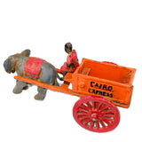 Cast Iron Cairo Express Elephant Pulling Express Wagon with Driver (Reproduction)