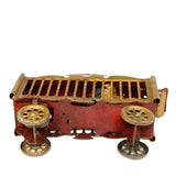 Antique Tin Circus Wagon Lion Cage With Wind-Up Roaring Lion