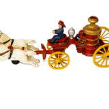 Horse Drawn Cast Iron Fire Pumper