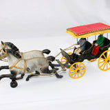 1930’s Kenton Cast Iron Horse Drawn Surrey Carriage Buggy