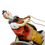 Early 1900's Lehmann Tin Wind-UP #425 "Balky Mule" Cart with Clown