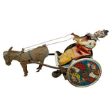 Early 1900's Lehmann Tin Wind-UP #425 "Balky Mule" Cart with Clown