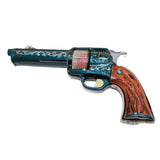 Sonsco (Japan) Litho Tin Automatic Six Shooter With Box