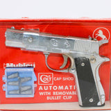 Hubley Colt Automatic No. 242 Single Shot Cap Gun With Removable Clip, Play Bullets & Box