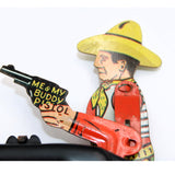 1940’s / 1950’s  Wyandotte Me & My Buddy Tin Litho Cowboy Clicker Pistol