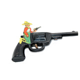 1940’s / 1950’s  Wyandotte Me & My Buddy Tin Litho Cowboy Clicker Pistol