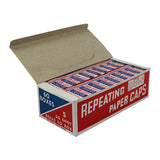 Vintage Carton Of 60 Boxes Of E.F.S. Brand 50 Shot Paper Caps (5 Rolls per Box)