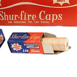 1950's - 1960's Case Of Shur-Fire Caps With 58 Unopened Boxes Of Repeating Caps