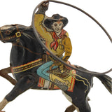 1940’s Marx Wind-Up Tin Litho  Range Rider Toy