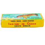 1940’s Indian in Canoe Knick Knack with Box