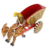 1930’s Louis Marx Wind-Up Tin Litho- Donkey Cart with Driver & Box