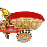 1930’s Louis Marx Wind-Up Tin Litho- Donkey Cart with Driver & Box