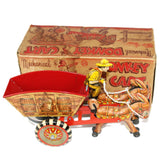 1930’s Louis Marx Wind-Up Tin Litho- Donkey Cart with Driver & Box