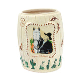 1950 Hopalong Cassidy Cookie Jar (No Lid) Filled with Over 35 Boxes of Kilgore Bank Caps