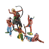 Pre-War Timpco Wild West Set (6-Indian Figures) With Box