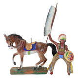 6" Tall German Elastolin Indian Chief on the War Path