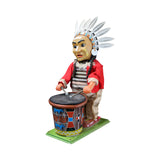 1950's TN Japan Brave Eagle Indian Chief Battery-Operated Toy Drummer (Not Working)