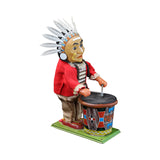 1950's TN Japan Brave Eagle Indian Chief Battery-Operated Toy Drummer (Not Working)