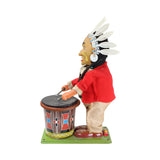 1950's TN Japan Brave Eagle Indian Chief Battery-Operated Toy Drummer (Not Working)