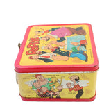 A 1980 Aladdin Popeye Metal Lunch Box and a 1961 Popeye Bell Ringer Toy