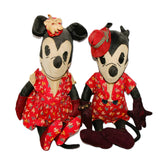 1930’s / Early 1940’s Vintage Mickey & Minnie Mouse Cloth Dolls