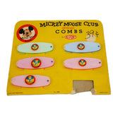 1950’s Mickey Mouse Club Official Combs Store Display With Five Original Fold-Out Combs