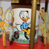 Rare 1950’s Donald Duck Musical Merry-Go-Round Countertop Store Display