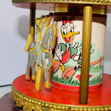 Rare 1950’s Donald Duck Musical Merry-Go-Round Countertop Store Display