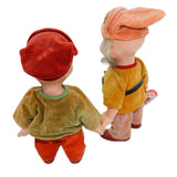 Two 1939 Walt Disney Dwarfs From Snow White Manufactured Knickerbocker Toy Co.