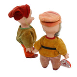 Two 1939 Walt Disney Dwarfs From Snow White Manufactured Knickerbocker Toy Co.