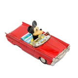 1960’s Linemar Tin Litho Mickey Mouse Go-Mobile Friction Drive Convertible Car