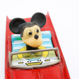 1960’s Linemar Tin Litho Mickey Mouse Go-Mobile Friction Drive Convertible Car