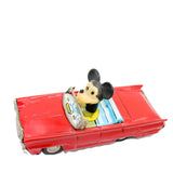 1960’s Linemar Tin Litho Mickey Mouse Go-Mobile Friction Drive Convertible Car