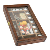 A Vintage Glass & Wood Cased Set Of Popeye Collectibles