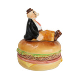 Vintage 1980 Ceramic Music Box Of Wimpy