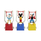 3 - 1977 Gabriel Disney Trapeze Characters - Mickey Mouse, Donald Duck & Goofy