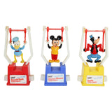 3 - 1977 Gabriel Disney Trapeze Characters - Mickey Mouse, Donald Duck & Goofy