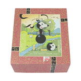 Wooden Quimby "The Two Headed Wooden Mouse With Cat Head" & Box