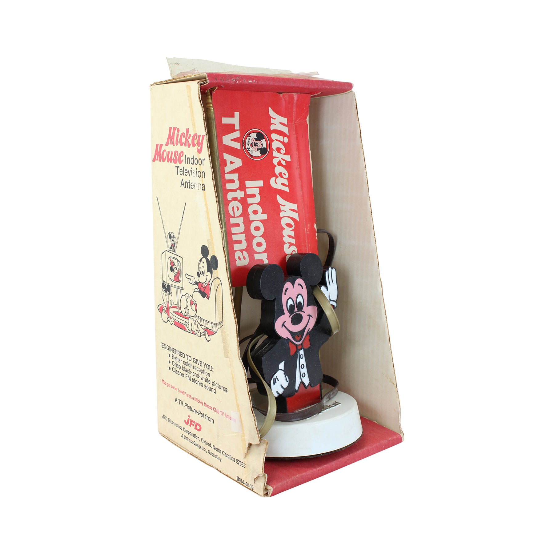 Jfd Rabbitears JFD Electronics Early 1960's Mickey Mouse Rabbit Ears TV Antenna With