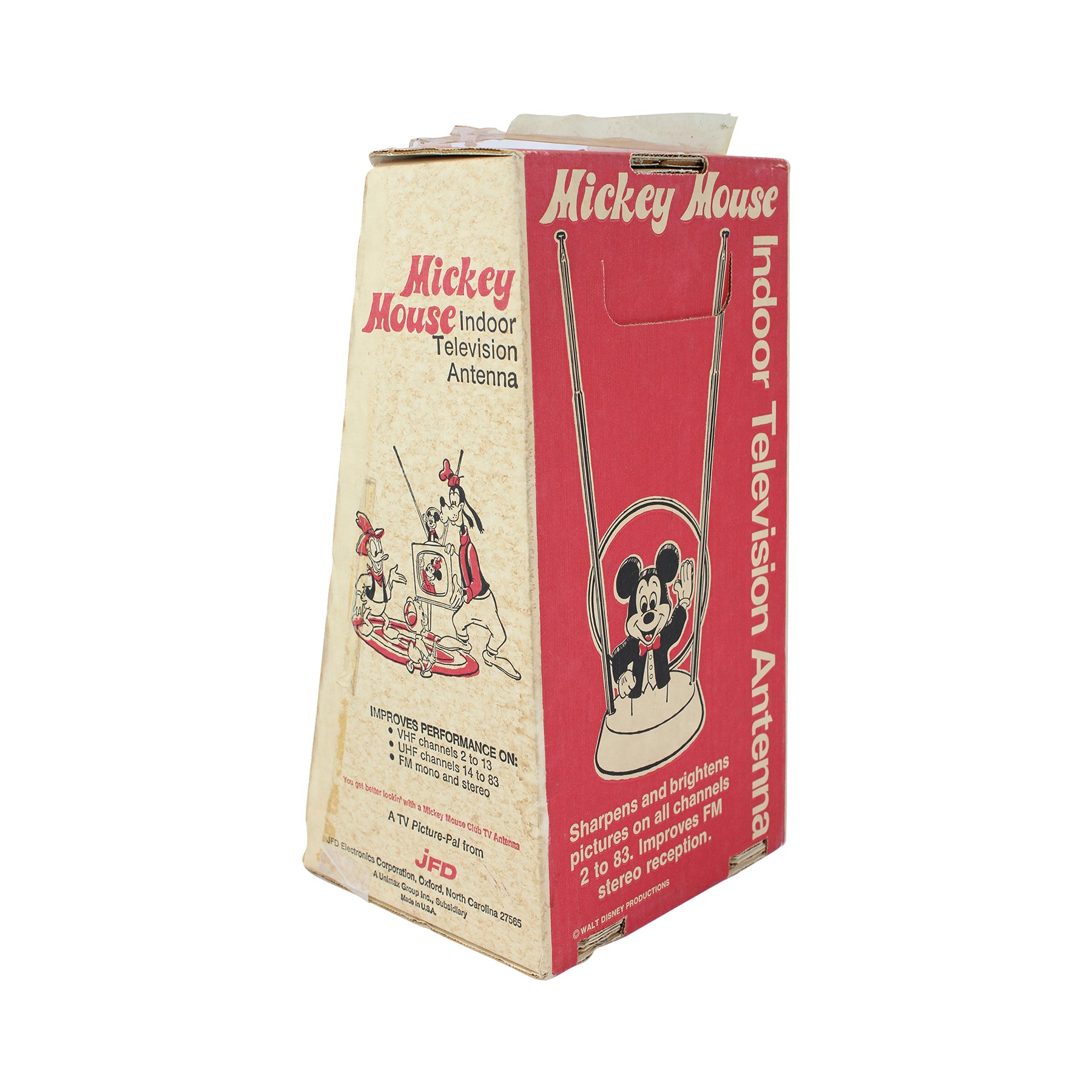 Jfd Rabbitears JFD Electronics Early 1960's Mickey Mouse Rabbit Ears TV Antenna With