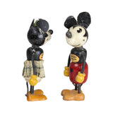 1930's Fun-E-Flex Wooden Mickey & Minnie Mouse Figures