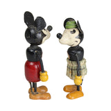 1930's Fun-E-Flex Wooden Mickey & Minnie Mouse Figures