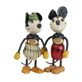 1930's Fun-E-Flex Wooden Mickey & Minnie Mouse Figures